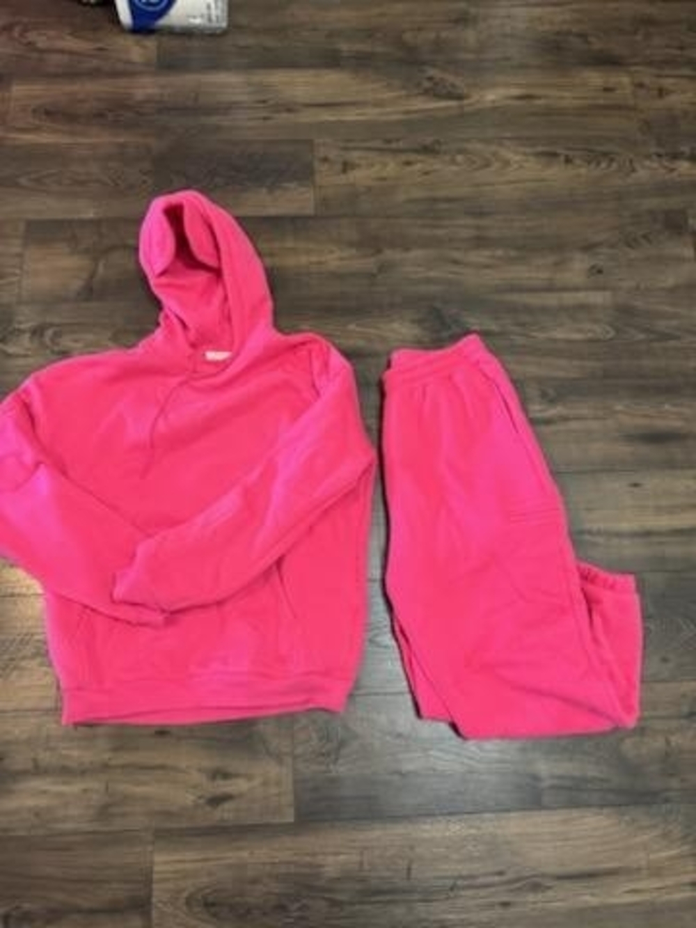 COMFRT Hot Pink Airplane Mode Travel Hoodie AND Sweatpants - Picture 2 of 3